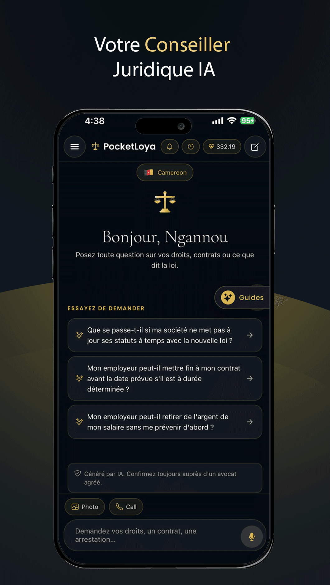 Conseiller juridique IA
